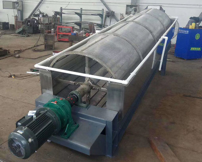 復(fù)合肥滾筒篩包含機架，滾筒篩和滾筒